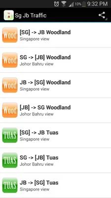 Sg Jb Traffic android App screenshot 4